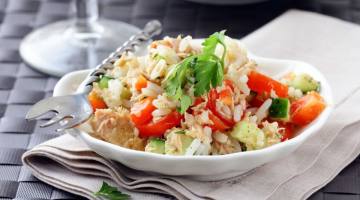 receta Ensalada de arroz con atun