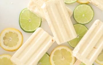 receta Paletas heladas de limon