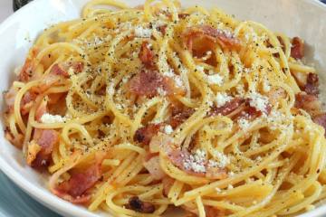 receta Espaguetis a la carbonara